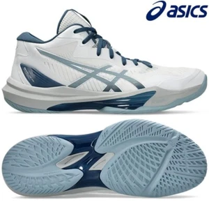 Asics Volleyball sport Shoes SKY ELITE FF MT 3 White Grey 1051A081 100 oki③ - Picture 1 of 6