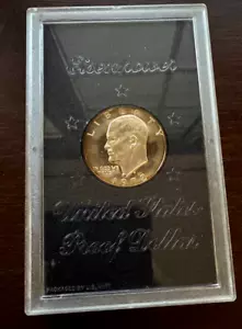 1972 S Proof Eisenhower Dollar U.S. Mint Sealed!! STUNNING COLORFUL TONING - Picture 1 of 5