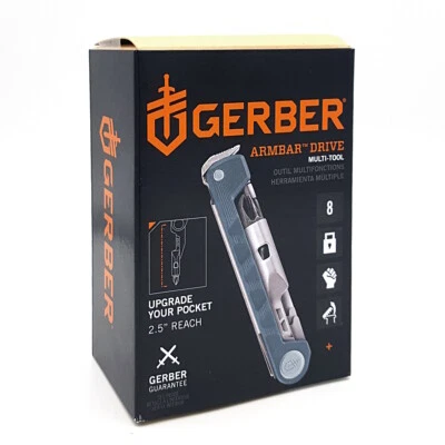 Gerber Armbar Drive Urbanblue Multitool Taschenmesser Flaschenöffner Bithalter - Bild 1 von 2