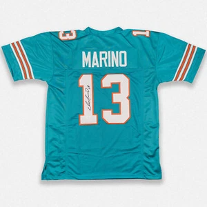 Dan Marino Miami Dolphins Signed Autographed Pro Style Teal Jersey JSA - Picture 1 of 2