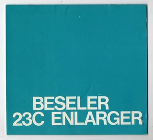 Beseler 23C Ampler Manual de instrucciones genuino en inglés (1976) - Imagen 1 de 9