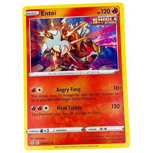 Entei Holo Rare - 019/203 - Evolving Skies Pokemon 2021 - Picture 1 of 3