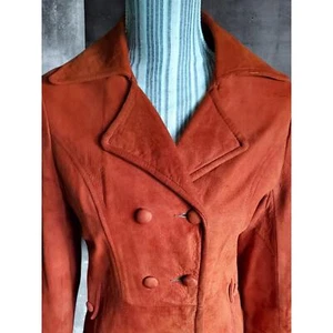 Vintage 70's super soft rust colored suede jacket. read description - Picture 1 of 10