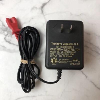 Tecnitoys SCX Compact 1:43 Slot Car Toy Transformer 12V DC 600mA Power Supply - Image 1 of 4