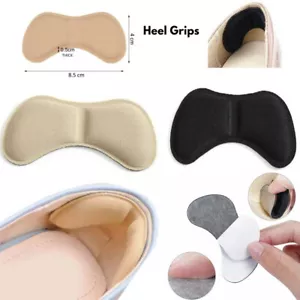 Heel Grips Pads Liner Cushions For Loose Shoes Trainer Self-Adhesive Foot Care - Picture 1 of 12
