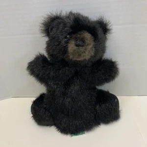 Folkmanis pelziger Volksbär Schwarzbär Handpuppe Ganzkörper 9 Zoll - Bild 1 von 5