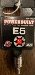 POWERBUILT - 641722 - E-5 1/4" Drive Star Socket - FREE SHIPPING - Picture 1 of 2