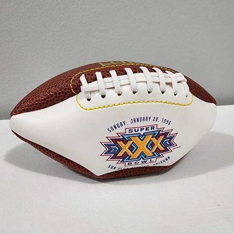 1996 Super Bowl 30 XXX Steelers vs Cowboys Mini Football Arizona Cover