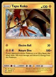 2019 Pokemon Tapu Koko 69/236 Unified Minds Rare Holo (3G9) - Picture 1 of 2