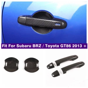 Cubierta de tazón con manija de puerta para Subaru BRZ/Toyota GT86 2013-2021 fibra de carbono - Imagen 1 de 13