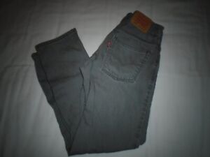 Boys Levi's 16 Reg Levi's Jeans Gray 511 SLIM Fit (run small - actual 27X25.5)