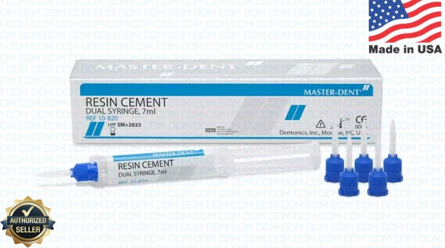 Dentonics Master-Dent Dental Permanent Resin Cement Automix 7ml Automix w/ Tips - Image 1 of 1