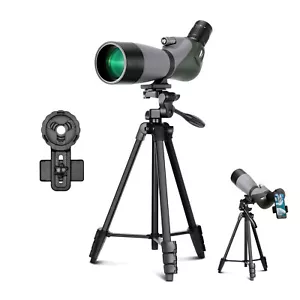 20-60X 70mm FMC Lens Spotting Scope Zoom High Tripod for Hunting Bird Watching - Picture 1 of 8