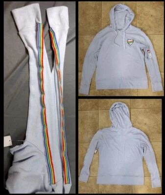 Women's hoodie Size Medium Junior's Lightweight Long sleeve Joe Boxer Rainbow 🌈 - Image 1 of 4