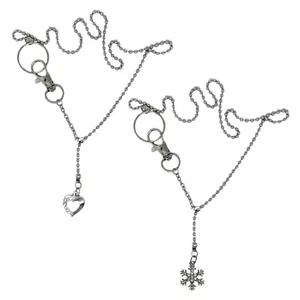 Elegant Heart Clasps Necklace Choker for Ladies Anniversary Birthday Gifts - Picture 1 of 9