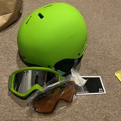 Nuevo casco y gafas Anon verde Foto 1 de 4