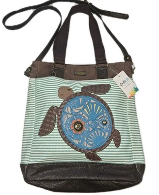 Chala Work Tote Sea Turtle Large Bag Crossbody Purse Convertible New NWT - Image 1 of 4
