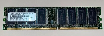 Módulo de memoria RAM Smart Modular SM5643285D8N6CLIBH HP 256MB PC2700U 333MHz Foto 1 de 4