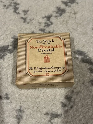 Reloj Bolsillo Vintage Ingraham "Bristol" Caja Original e Instrucciones! Foto 1 de 4