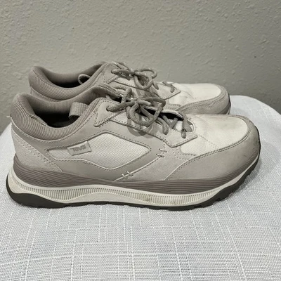 Teva Terrawave Zapatilla Unisex Senderismo Zapatos Bungee M8 W9.5 Blanco Cuero Tenis Foto 1 de 4