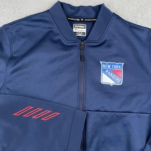 New York Rangers Jacket Mens XL Blue NHL Hockey Authentic Pro Full Zip Fanatics - Picture 1 of 12
