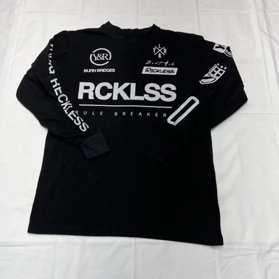 young and reckless long sleeve spell out mens size medium rule breaker - Image 1 of 4