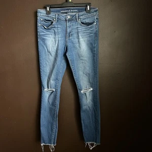 Jeans blu elasticizzato Articles of Society donna taglia 30 vita alta effetto invecchiato - Foto 1 di 8
