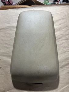 2011-2014 FORD EDGE FRONT CENTER CONSOLE ARMREST LID LEATHER TAN OEM - Picture 1 of 4