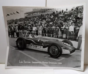 Foto de auto de carreras Len Sutton Indianápolis 1959 original de colección 8x10 Wolcott Special - Imagen 1 de 5