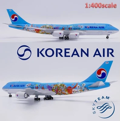 JC Wings 1/400 XX40146, Korean Air Boeing 747-8, 2019 Children Painting, HL7630 - Immagine 1 di 4