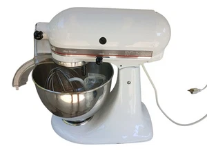 KitchenAid Ultra Power Standmixer Weiß KSM90 mit Schüsselaufsätzen - Weiß - Bild 1 von 3