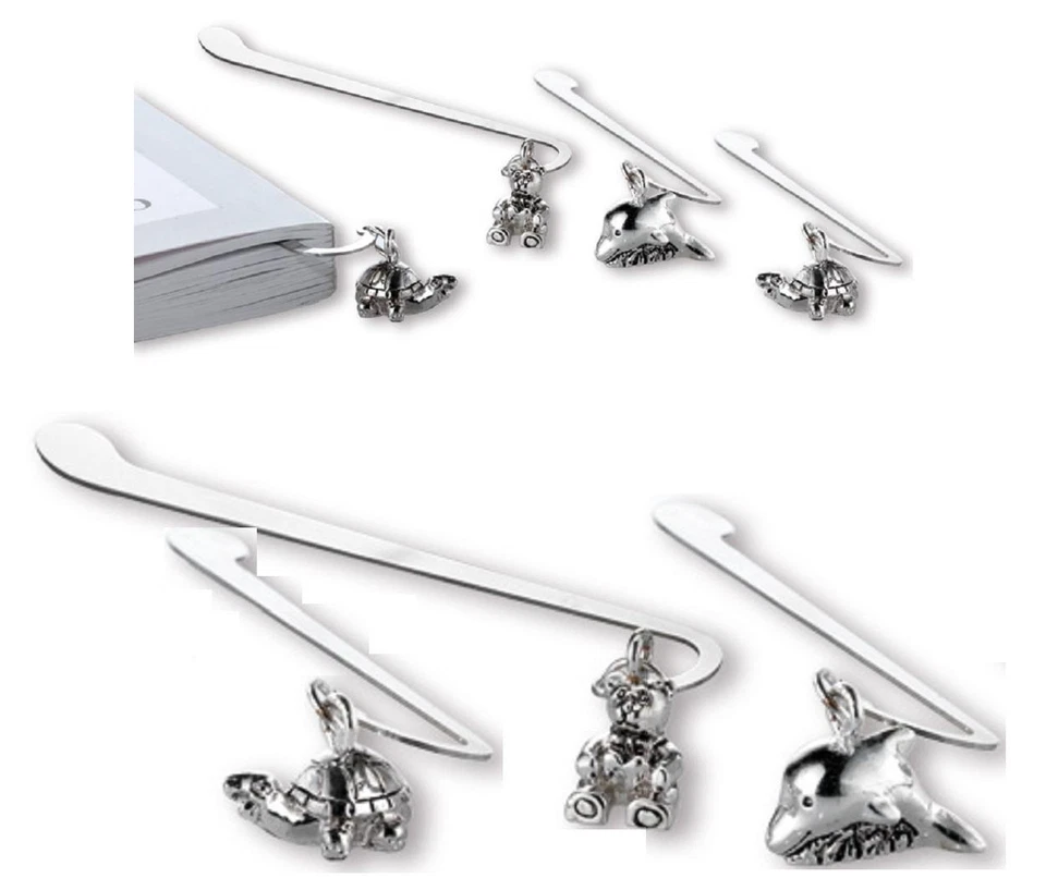 BOMBONIERA N.1 SEGNALIBRO in 3 MODELLI SOGGETTO in GALVANICA ARGENTO 925% 9194 - Immagine 1 di 1