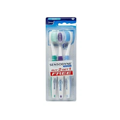 Sensodyne Sensitive Toothbrush Soft Sensitive Teeth -Pack of 3- Free Ship - Image 1 of 4