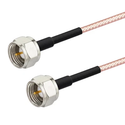 F-Type Male to Male RG179 Coax Cable for Satellite Receiver, High-Speed Internet - Image 1 of 4