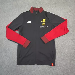 Liverpool Track Jacket Mens SMALL black football training 2017-18 kit Size S - Picture 1 of 8