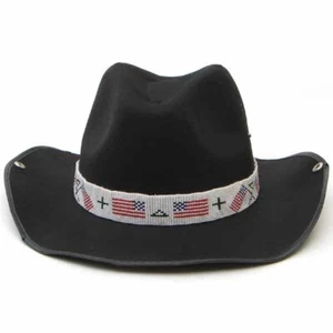 Western Seed Beaded Hat Band Fit Cowboy Hatband South West Multi Color Hat Band - Picture 1 of 2