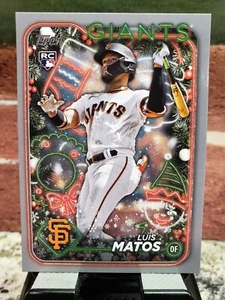 2024 Topps Holiday Luis Matos Silver Glitter Parallel SP RC - Picture 1 of 2
