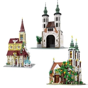 St.Andrew's Church Architecture Building Kit, MOC Street View with LED - Bild 1 von 22