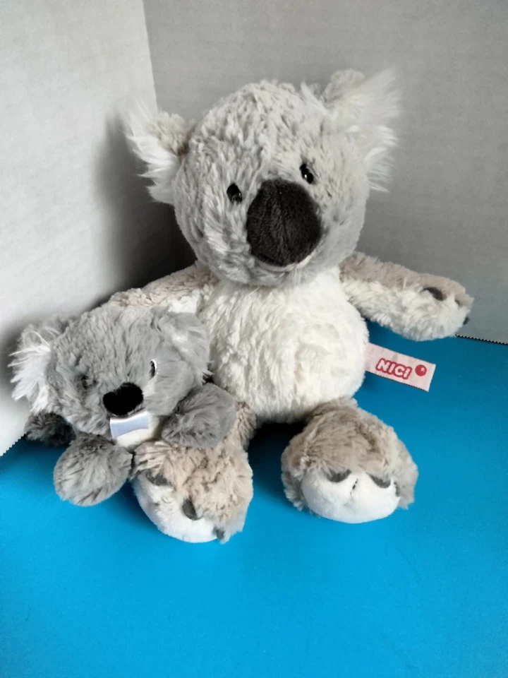 Lote de 2 juguetes de peluche para bebé - Nicci 10" Koala y 6" RaZ amigo Koala soporte para chupete Foto 1 de 1