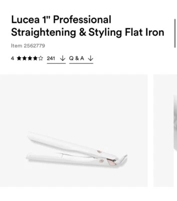 T3 Lucea Straightening Flat Iron - White - Image 1 of 4