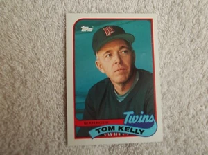 Topps 1989 / MLB "TOM KELLY" #14 Minnesota Twins Trading Card n24 - Picture 1 of 2