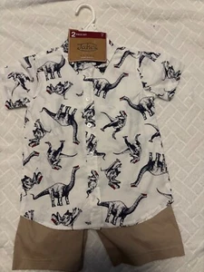 Jake’s Vintage 2pc set sz 4- shirt/shorts dinosaur  - Picture 1 of 3