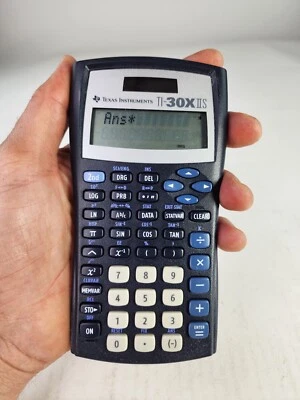 Texas Instruments TI-30X IIS Scientific Calculator Solar Blue School Work Calcul - Image 1 of 4