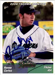 Renee Cortez signiert 2006 MultiAd Tacoma Rainiers #11 Seattle Mariners - Bild 1 von 4