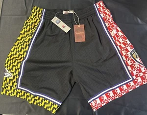 Pantaloncini Mitchell & Ness da uomo Team ID a rete XL neri multi NFL Baltimore Ravens - Foto 1 di 4