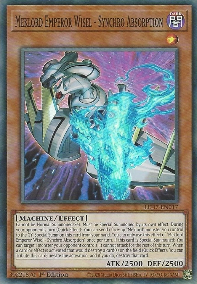 Meklord Emperor Wisel - Synchro Absorption LED7-EN017 Legendary Duelists: Rage of Ra 1st Edition
