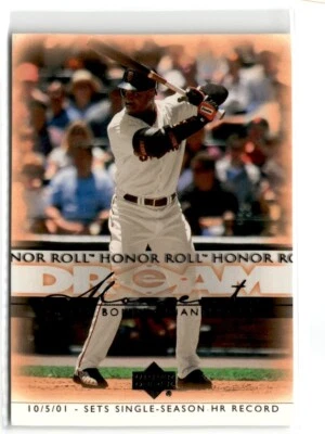 2002 Upper Deck Honor Roll Barry Bonds San Francisco Giants #54 - Image 1 of 2