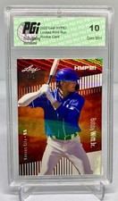 Bobby Witt Jr. 2022 Leaf HYPE! #66 White Shimmer 1 of 1 Rookie Card PGI 10