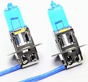 SET ALOGENO H3 12V 55W Lampada Lampadina Ottica Xeno 6000K LAMPADINA Super Bianca - Foto 1 di 4