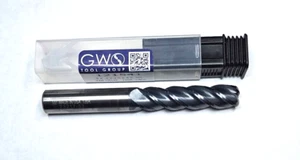 1/2" VARIABLE HELIX 4 FLUTE CARBIDE END MILL  0.12 RADIUS nACo COATED CNC TOOLS - Picture 1 of 4